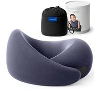 Ostrichpillow Go Neck Pillow - Premium Memory Foam Travel Pillow, 360º Ergonomic Design, Asymmetrical Sides, Travel Bag Included, Washable Modal Cover