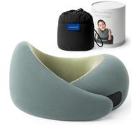 Ostrichpillow Go Neck Pillow - Premium Memory Foam Travel Pillow, 360º Ergonomic Design, Asymmetrical Sides, Travel Bag Included, Washable Modal Cover