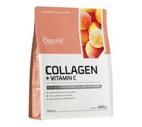 OstroVit Collagen with Vitamin C - 1 Pack x 400g - Supplement in Form of Powder - Joints Support Drink - with Natural Antioxidant (Peach)