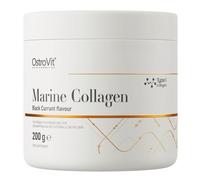 OstroVit Marine Collagen 200 g - Hydrolyzed Peptide Powder, ~50 Servings black currant