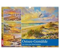Ostsee-Gemälde (Wandkalender 2027 DIN A3 quer), CALVENDO Monatskalender: Die Ostsee zeigt sich in sanften Farben, im Spiel von Licht, Wind und Wasser.
