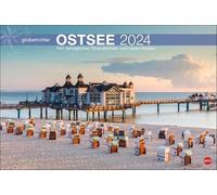 Ostsee Globetrotter Kalender 2024. Raue Küsten und behagliche Strandkörbe in einem großformatigen Fotokalender. Dekorativer Wandkalender XL für ... Küsten (Heye Globetrotter Reisekalender)