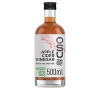 Osu Apple Cider Vinegar & The Mother Juice Blend 500ml - Raw, Unpasteurized, All-Natural, 200-Year Japanese Fermentation