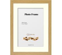 OSUK 12" x 10" For 10" x 8" Picture - Clear Perspex Window With MDF Backing - Modren Oak Premium Photo Frame With Ivory Mount Wall Mount Portrait & Landscape