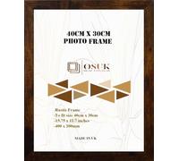 OSUK 30x40cm Rustic Picture Frame - 40 x 30cm Photo Frames with Safe Perspex Front & Wall Hanging Hooks - Rustic 40cm x 30cm Poster Frames
