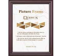 OSUK Antique Style 50x40 cm Frame Mahogany Photo Frame with Clear Perspex Front & Wall Mounting to Hang Portrait or Landscape (Mahogany, 50x40cm)