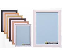 OSUK Antique Style Picture Frame Photo Frame Poster Frame Black Beech Mahogany Gold Oak White Silver Frame (Silver, 12x8 Inch)