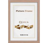 OSUK Beech Maxi Poster Frame 61 x 91.5cm - Large Photo Frame 36 x 24 Inch - 91.5 x 61cm Poster Frames With Clear Perspex Front & Wall Mounting Hooks - Beech 24" x 36" Picture Frame