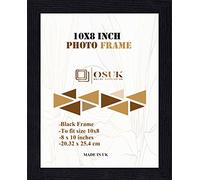 OSUK Black Photo Frame 25.4 x 20.3cm Photo Frame 10 x 8 Inch Picture Frames With Clear Perspex Front & Wall Mounting Black 8" x 10" Frame (Black)