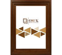 OSUK Dark Oak 30x20Inch Step Style Photo Picture Frame Poster Frames - Photo Frame - Premium Quality Frame With Clear Perspex Sheet & Wall Mounted Hook