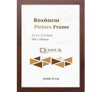 OSUK Limited Dark Oak 60x80 cm Photo Frame Picture Frame - Frame With Safe Perspex Front & Wall Mounting - 31.5 x 23.6 Inch (80cm x 60cm) (Dark Oak)