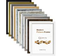 OSUK Modern Frames White 12x10 Picture Frame - 10x12 Inch Photo Frame In Multiple Colour & Sizes With Safe Perspex Front & Wall Mounting Hooks - 12”x10” (30.5x25.4cm) Poster Frames