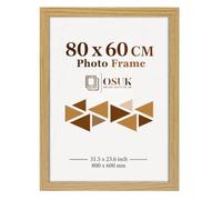 OSUK Oak Poster Frames 80 X 60cm Picture Frame Photo Frame Wall