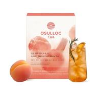 OSULLOC Sunset Peach Cold Brew Tea, Sweet peach flavored iced tea, Hydration Tea Packets (20ea, 1.76oz)