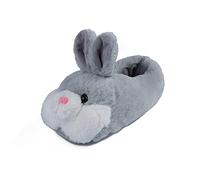 OSVINO Bunny Slippers for Women Girls Grey Fluffy Bunny Shoes Cute Plush Rabbit Slippers Indoor Winter Warm House Shoes Easter Gifts
