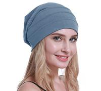 osvyo Chemo Cotton Hats Soft Caps Cancer Hats for Women Hair Loss Sealed Packaging, Cerulean blue., One Size