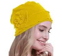 osvyo Chemo Headwear Turban Cap for Women - Cancer Beanie Hair Loss Sealed Packaging Lemon Yellow