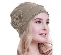 osvyo Chemo Headwear Turban Cap for Women - Cancer Beanie Hair Loss Sealed Packaging Warm Grey