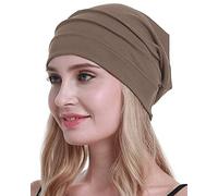 osvyo Cotton Chemo Hats Soft Caps Cancer Headwear for Women Hair Loss Sealed Packaging, Deep Apricot, One Size Fits All