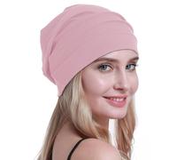 osvyo Cotton Chemo Hats Soft Caps Cancer Headwear for Women Hair Loss Sealed Packaging, HELL-APRICOT-BLUSH, One size