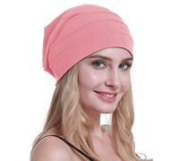 osvyo Cotton Chemo Hats Soft Caps Cancer Headwear for Women Hair Loss Sealed Packaging, HOT PINK, One Size