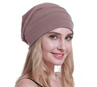 osvyo Cotton Chemo Hats Soft Caps Cancer Headwear for Women Hair Loss Sealed Packaging Light Apricot Blush, Bright Apricot Red