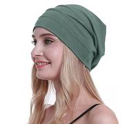 osvyo Cotton Chemo Hats Soft Caps Cancer Headwear for Women Hair Loss Sealed Packaging, Light olive, One Size