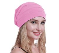 osvyo Cotton Chemo Hats Soft Caps Cancer Headwear for Women Hair Loss Sealed Packaging, Light Pink, One Size Fits All