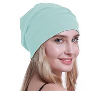 osvyo Cotton Chemo Hats Soft Caps Cancer Headwear for Women Hair Loss Sealed Packaging, LIGHT PISTACHIO, One Size