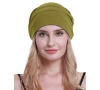 osvyo Cotton Chemo Hats Soft Caps Cancer Headwear for Women Hair Loss Sealed Packaging, Mustard Yellow, One Size Fits All