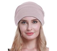 osvyo Cotton Chemo Hats Soft Caps Cancer Headwear for Women Hair Loss Sealed Packaging, Pale Pink, One Size