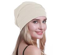 osvyo Cotton Chemo Hats Soft Caps Cancer Headwear for Women Hair Loss Sealed Packaging, POWDER REFLECTION, One Size