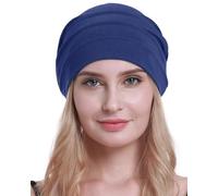 osvyo Cotton Chemo Hats Soft Caps Cancer Headwear for Women Hair Loss Sealed Packaging, STAR COMMAND BLUE, One Size