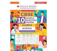 Oswaal CBSE 10 Sample Question Papers Class 9 Science for 2026 Exam | Strictly as per Latest Syllabus, Recommended by Topper's Includes Solved Papers, Mind Maps, Revision Notes & Competency-Based Qs