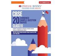 Oswaal CBSE 20 Combined Sample Question Papers class-10 (English Lang & Lit, Mathematics Standard, Science & Social Science)