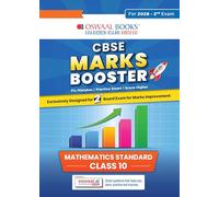 Oswaal CBSE Marks Booster Mathematics Standard Class 10 | For 2nd Board Exams | For Marks Improvement exams | Quick Revision & Score Boosting Tips with Solved paper 2026 | Final Board Test | Oswaal AI