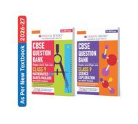 Oswaal CBSE Mathematics Part-1 (Ganita Manjari) & Science (Exploration) Question Bank Chapter-wise & Topic-wise Class 9 (Set of 2 Books) | Based on NCERT | Includes Self-Assessment & Practice Papers