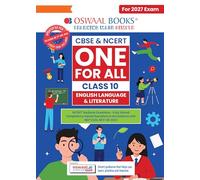 Oswaal CBSE & NCERT One for All Class 10 | English Language & Literature | Based on Latest Syllabus (April 2026) |NCERT & Competency-based questions| For 2027 Exam | With Oswaal AI