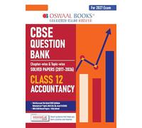 Oswaal CBSE Question Bank for Class 12 Accountancy | Chapter-wise and Topic-wise: Solved Papers (2017-2026) | Includes 2026 Papers- fully solved | With oswaal.ai | For 2027 Exam