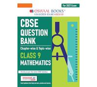 Oswaal CBSE Question Bank Mathematics Chapter-wise & Topic-wise Class 9 For 2027 Exam with Competency Based Questions & Comprehensive NCERT coverage