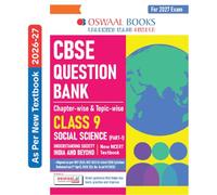 Oswaal CBSE Social Science Question Bank Chapter-wise & Topic-wise Class 9 | Based on new NCERT Textbook Understanding Society India and Beyond |Includes Competency-Based Question, Self-Assessment
