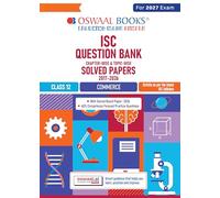 Oswaal Class 12 ISC Commerce Question Bank (2017?2026)| Chapter-wise & Topic-wise Competency Based Questions |For 2027 Exam | With Solved 2026 Board Paper | Self-Assessment Papers