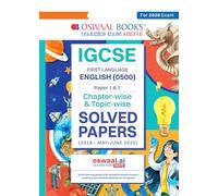 Oswaal IGCSE Question Bank First Language English (0500) Chapter-wise & Topic-wise Solved Papers For 2026 Exam (Core & Extended - Paper 1, 2, 3 & 4)