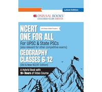 Oswaal NCERT One For All Book for UPSC & State PSCs | Geography Classes 6-12 (Old & New NCERT Edition) Latest Edition