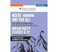Oswaal NCERT One For All Book for UPSC & State PSCs | Indian Polity Classes 6-12 (Old & New NCERT Edition) Latest Edition