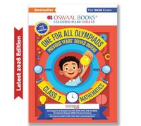 Oswaal One For All Olympiads Class 1 Maths Prep-Guide Book | Chapter-wise Previous Years' Solved Papers | Questions for SOF IMO & Other Olympiad Exams 2026 | With Sample Practice Papers & Oswaal.AI