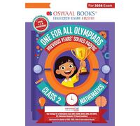 Oswaal One For All Olympiads Class 2 Maths Prep-Guide Book | Chapter-wise Previous Years' Solved Papers | Questions for SOF IMO & Other Olympiad Exams 2026 | With Sample Practice Papers & Oswaal.AI