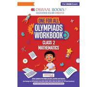Oswaal One For All Olympiads Workbook Class 2 Maths | Questions for SOF IMO & Other Olympiad Exams 2026 | With Sample Practice Papers & Oswaal.AI