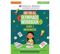Oswaal One For All Olympiads Workbook Class 3 Maths | Questions for SOF IMO & Other Olympiad Exams 2026 | With Sample Practice Papers & Oswaal.AI