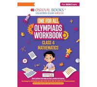 Oswaal One For All Olympiads Workbook Class 4 Maths | Questions for SOF IMO & Other Olympiad Exams 2026 | With Sample Practice Papers & Oswaal.AI